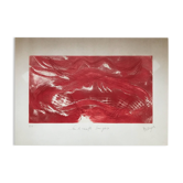 Jean MESSAGER 1920-1999. Under the muzzle of a heifer, 1971. Aquatint.