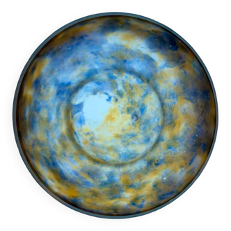 Petite coupe en pâte de verre Muller Frères Lunéville, en verre multic