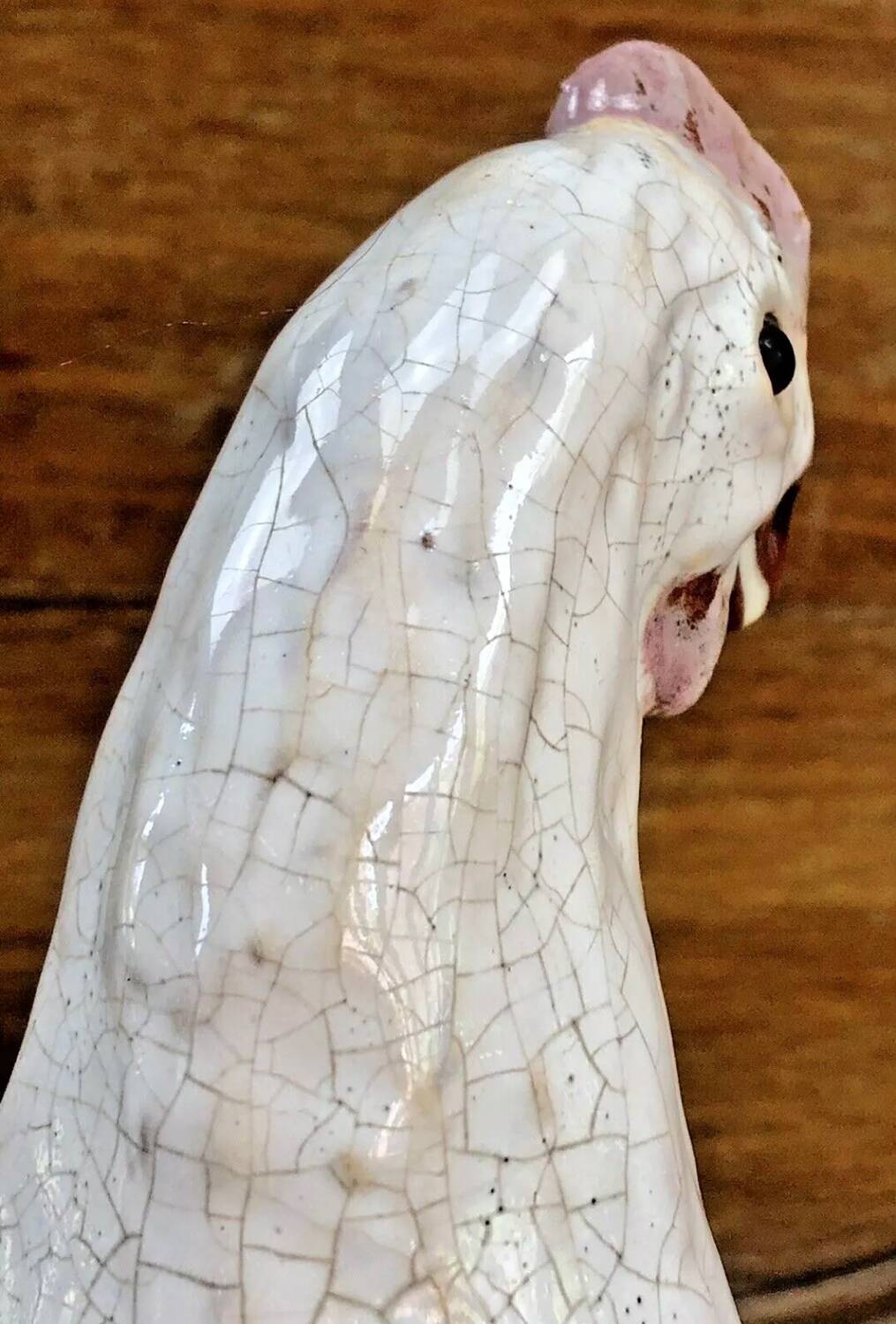 Terracotta hen Bavent XIX sulphide eyes