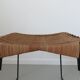 Raoul Guys stool for Airborne in wicker and metal 50s