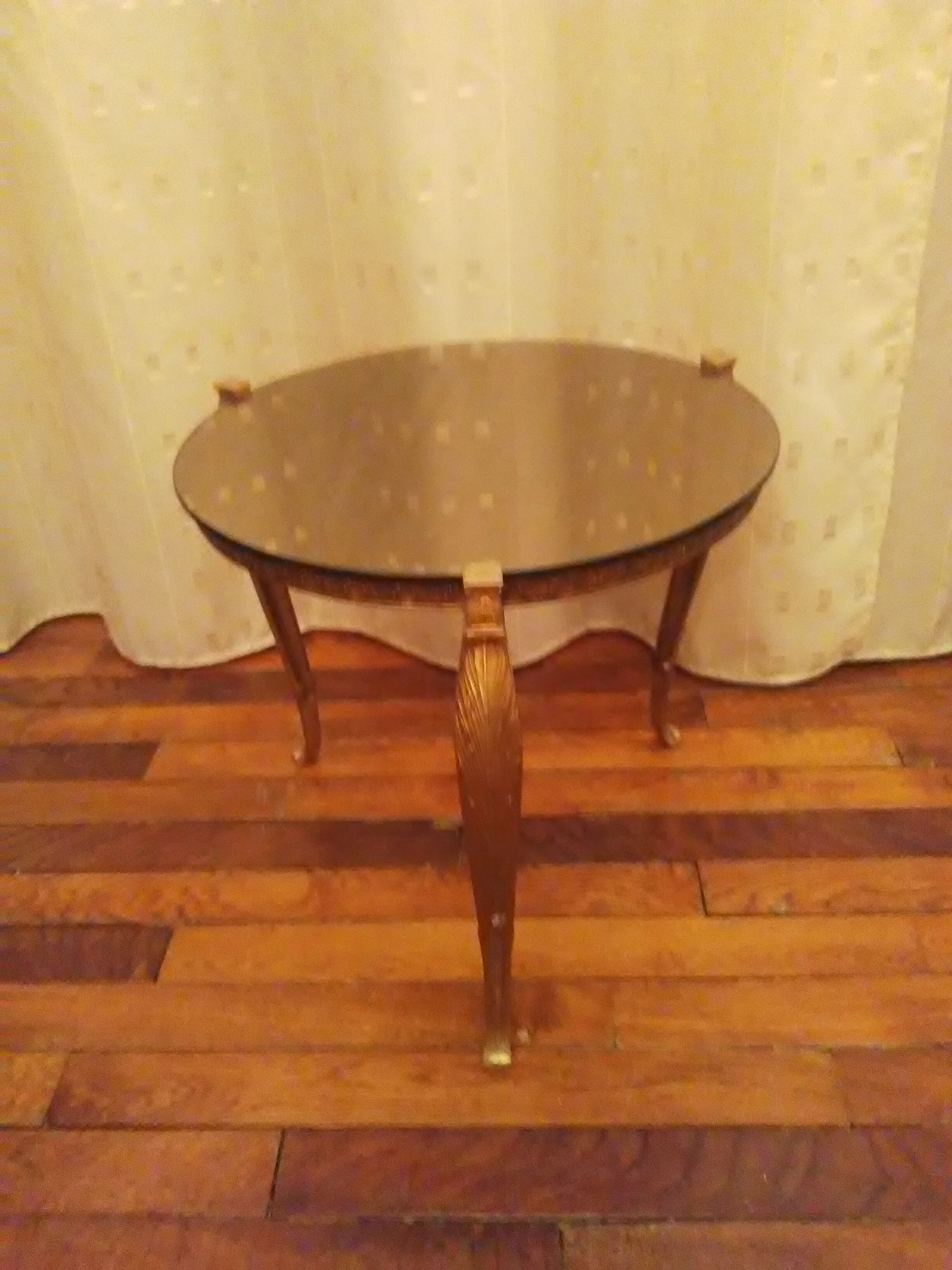 Round side table