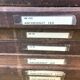 Wooden printer's cabinet with drawer lockers