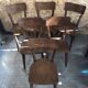 Série de 6 chaises bistrot scandinave bois vintage