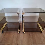 Paire de tables d'appoint italiennes, années 1970