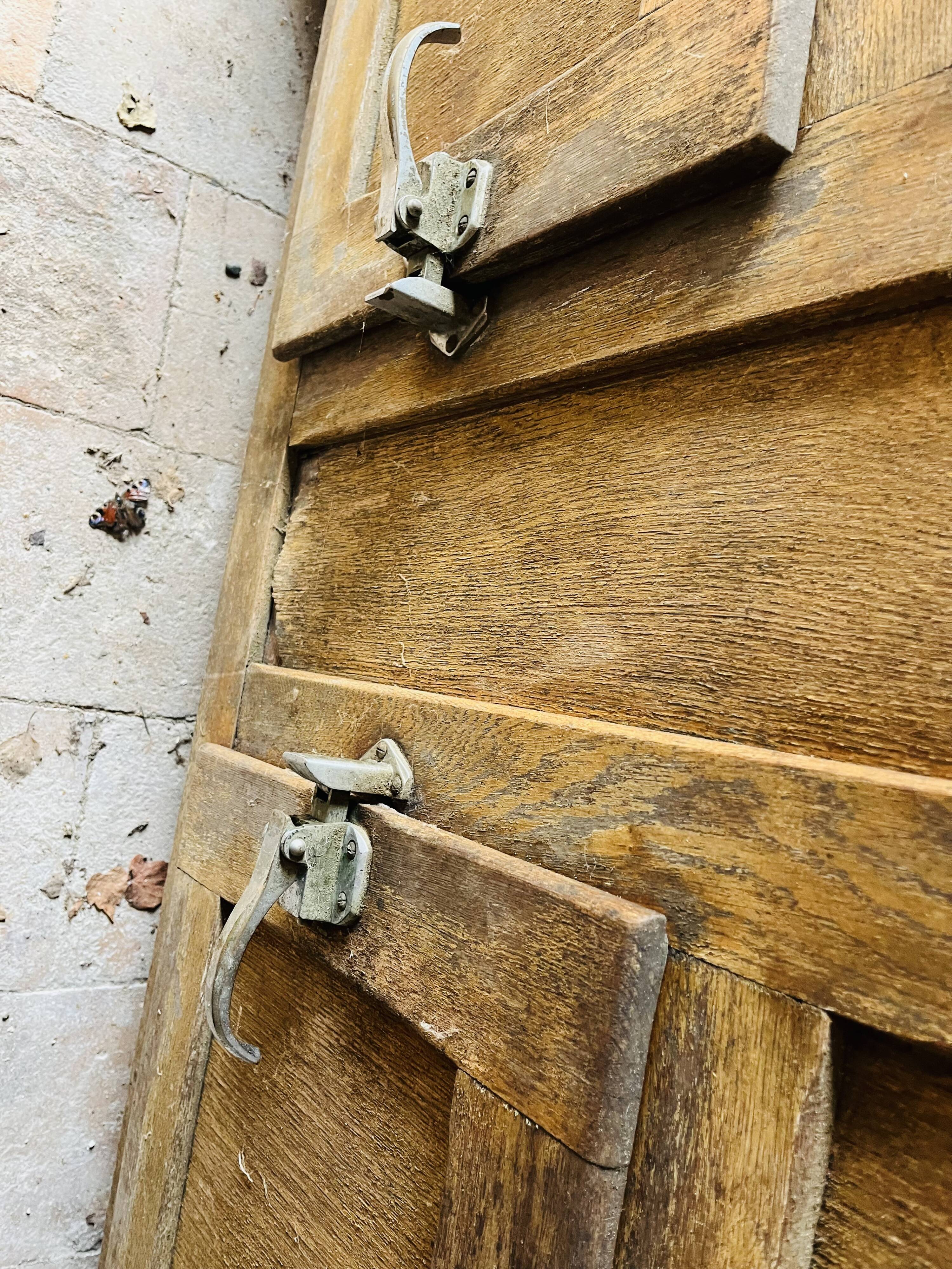 Old wooden refrigerator