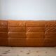 Ensemble de canapés Togo 2 et 3 places en cuir, attribués à Michel Ducaroy pour Ligne Roset