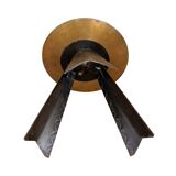 Large modernist candlestick for a large candle, Germany, 1970s.