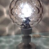 Bedside lamp globe in tinted glass / vintage 60s-70s