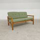 Green 2-seater sofa bench, Eastern Europe
