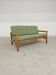 Green 2-seater sofa bench, Eastern Europe