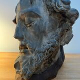 Sculpture representing a head of christ period late nineteenth century