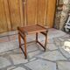 Table de chevet en rotin vintage