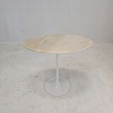 Oval Marble Side Table by Eero Saarinen for Knoll