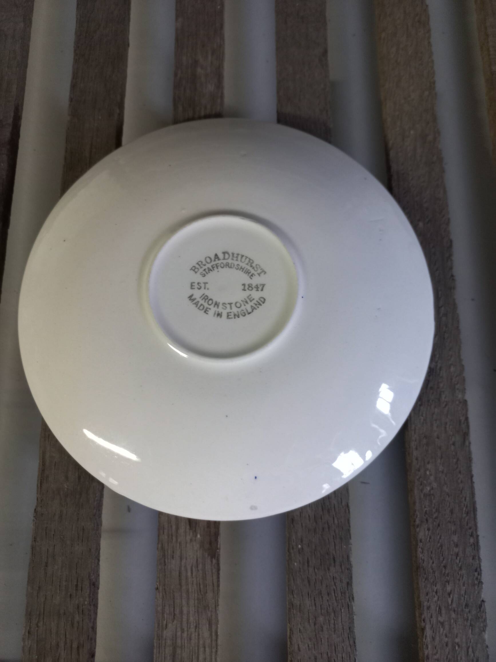 Broadhurst Staffordshire cup and saucer