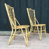 Pair of rattan chairs