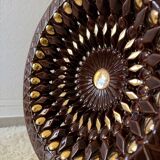 Large decorative openwork ceramic dish Vallauris 60s
