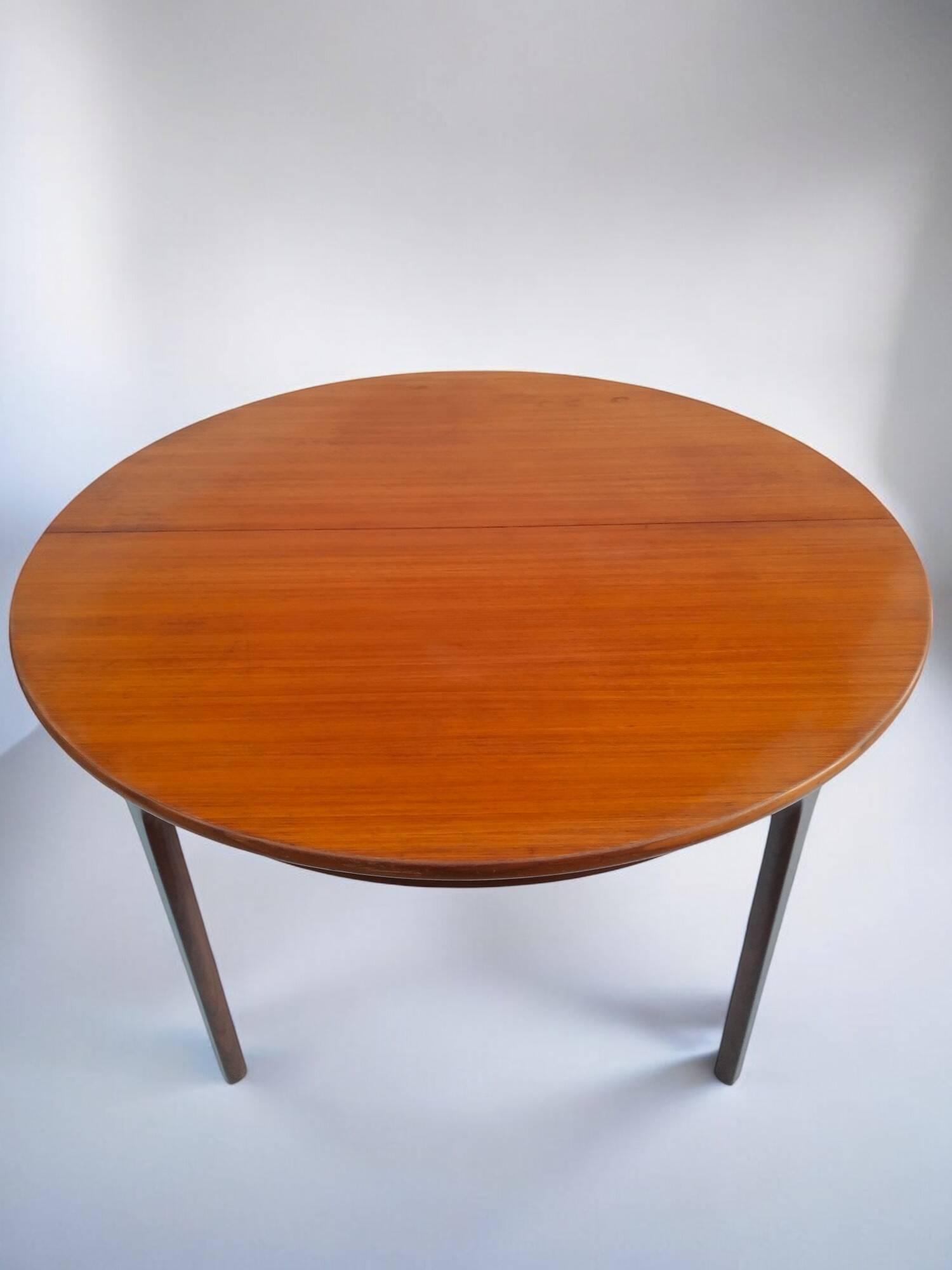Vintage round teak table from the 60s