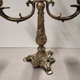 Pair of tripod candlesticks