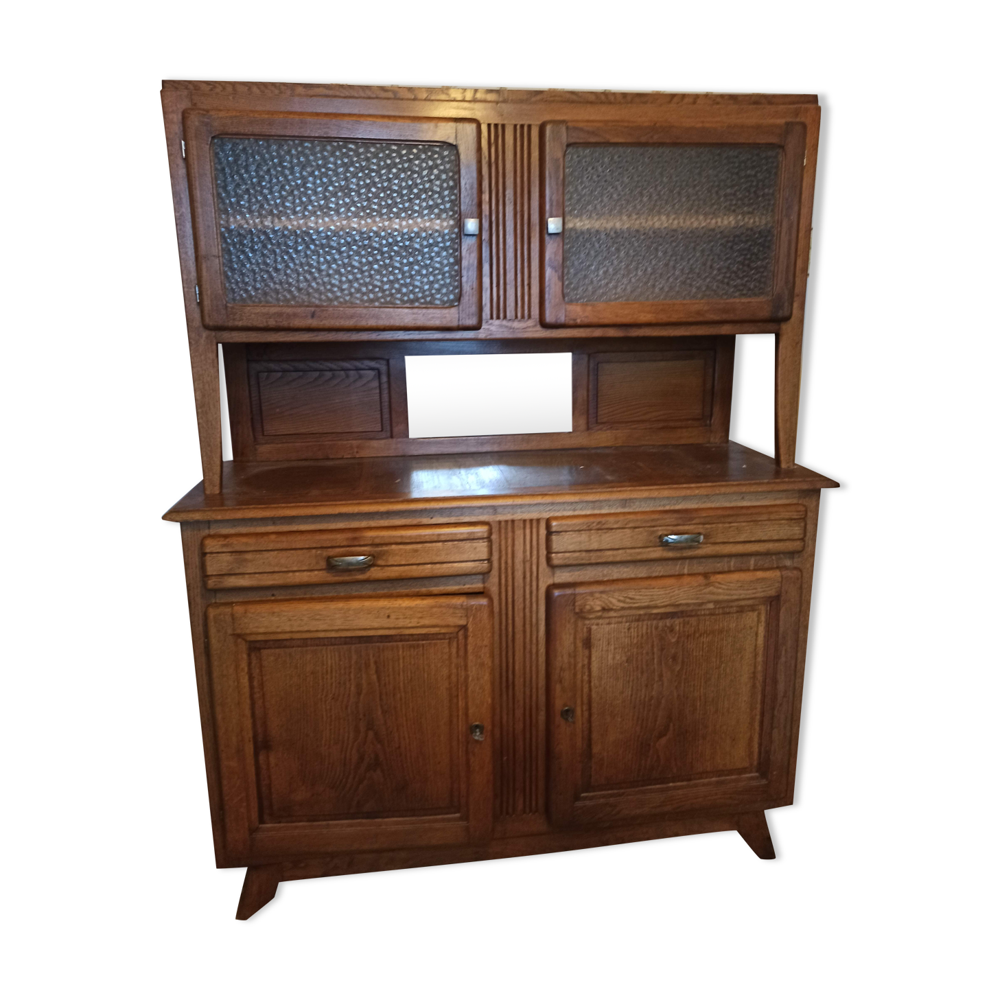 Oak sideboard kitchen glass doors