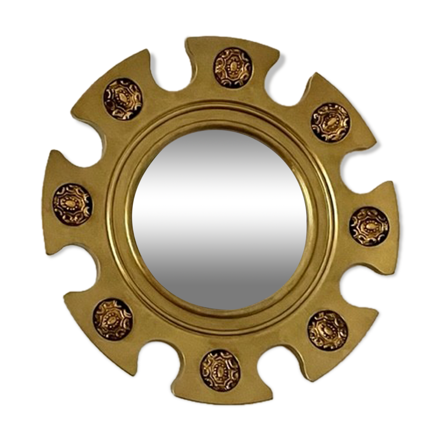Mirror sun gilded wood 1960