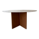 Table à manger en travertin et bois