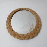 woven rattan mirror