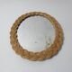woven rattan mirror