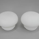 Set of Two Glass Table Lamps, 1970s