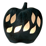 Openwork ceramic apple lamp from Les Grottes Dieulefit