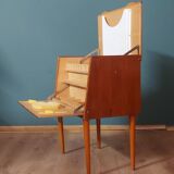 Meuble à couture scandinave en teck, 1950