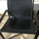 Pair of leather and metal chairs 70s