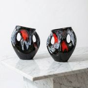 Pair of Vallauris Fat Lava vases