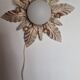 Wall lamp or floral ceiling lamp in white globe