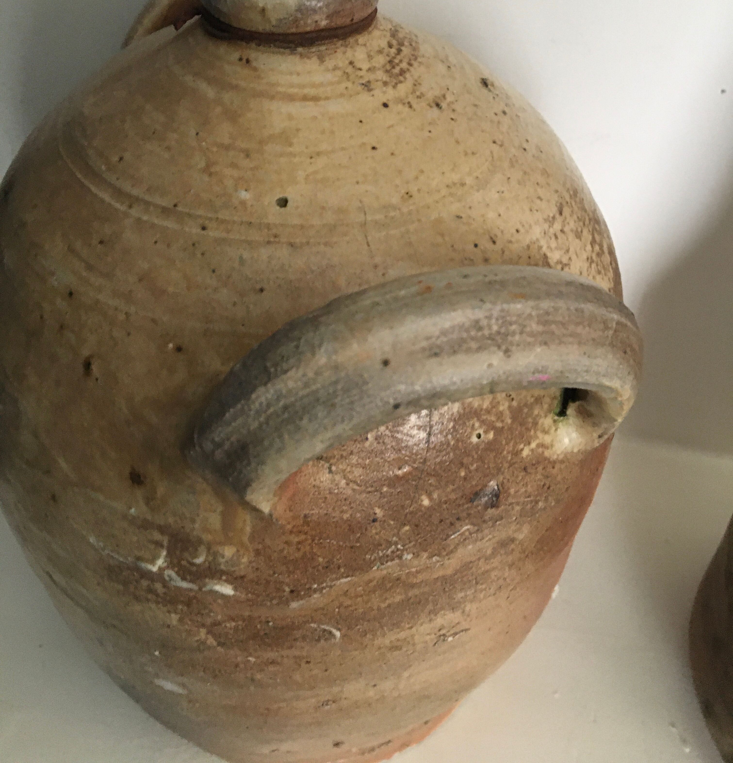 Terracotta lamp, string blinds, cable and vintage switch