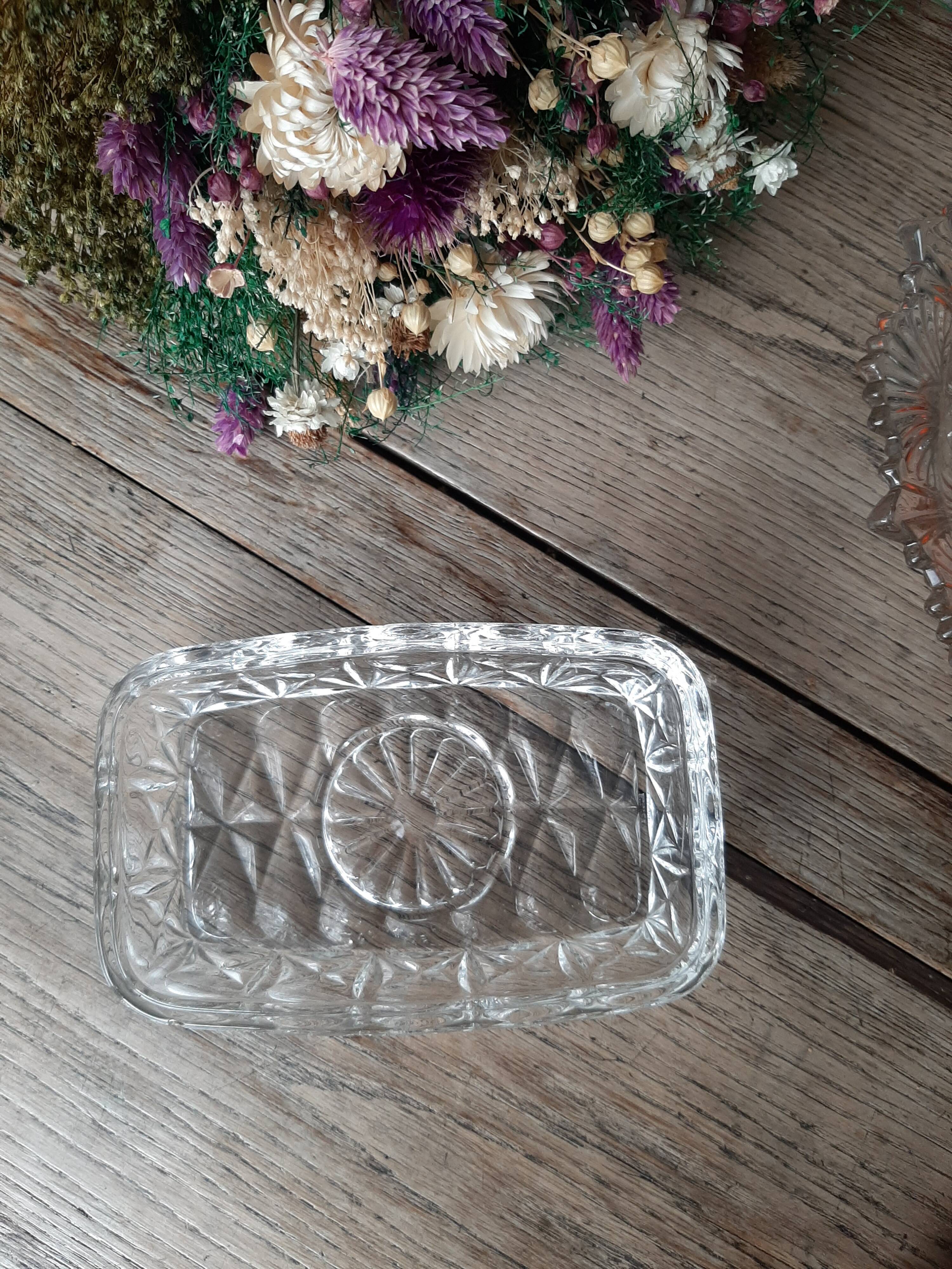 Molded glass butter maker