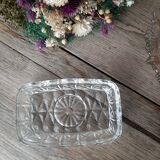 Beurrier en verre moulé