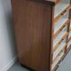 Vintage Dutch Walnut Haberdashery Shop Cabinet / Vitrine, 1950s