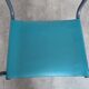 Vintage Mart Stam Style Armchair: Turquoise Leather, Black Chrome Cantileve