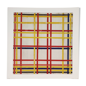 Illustration piet Mondrian