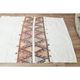 1970s Vintage Turkish Handmade Wool Cotton Beige Kilim Rug 108x151