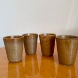 Set of 4 digoin sandstone glasses
