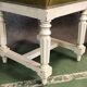 Paire de tabourets Louis Philippe peints en blanc, fin XIXème