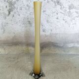 Grand vase soliflore jaune