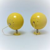 Pair of ball sconces 70s