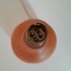 Vintage terracotta lamp - Lampshade with dried flowers and ferns