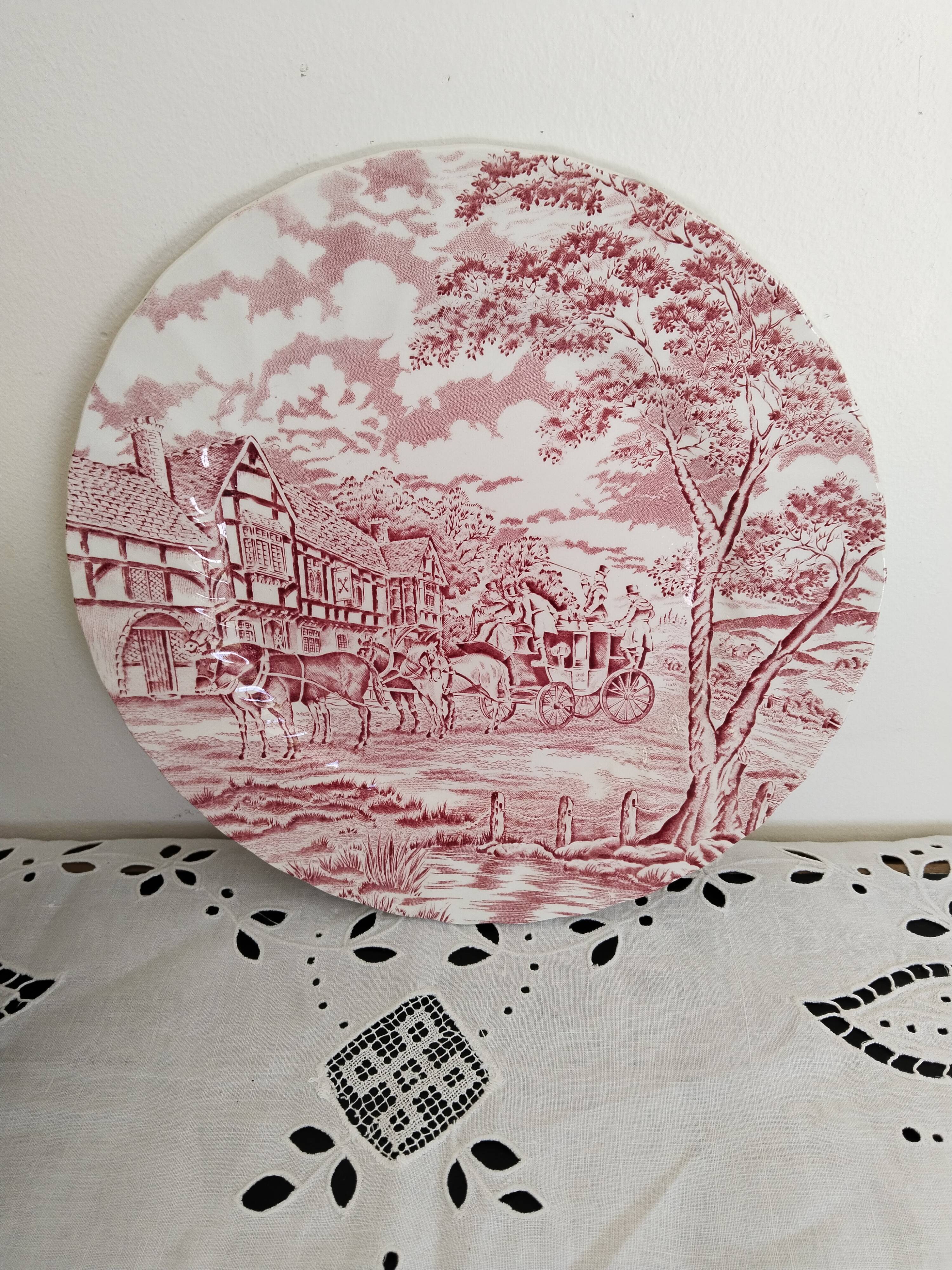 English earthenware dinner plate, Myott, Royal Mail