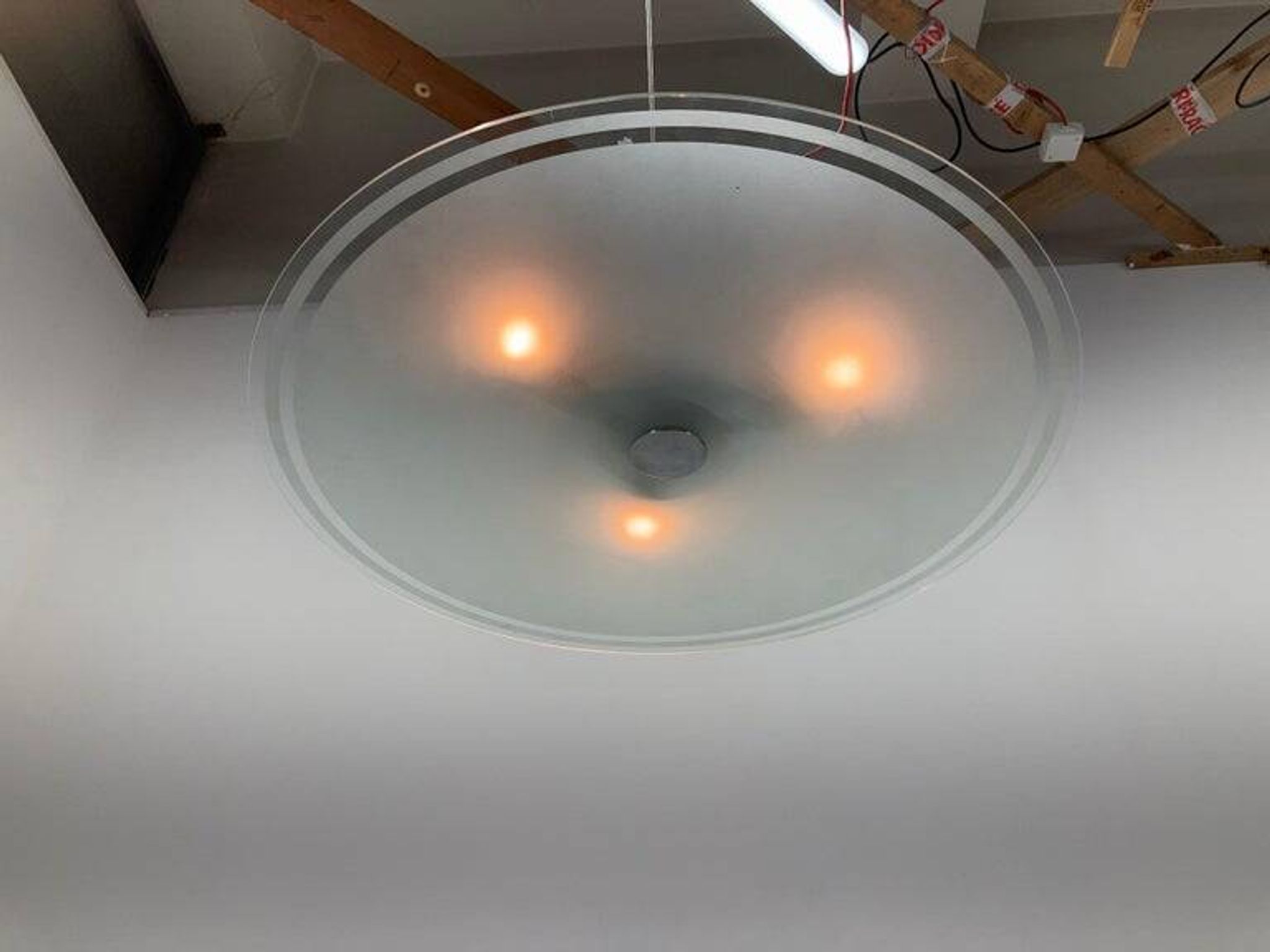 Large Bauhaus Functionalism Pendant, Art Deco, 1930s