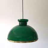 Green opaline pendant light
