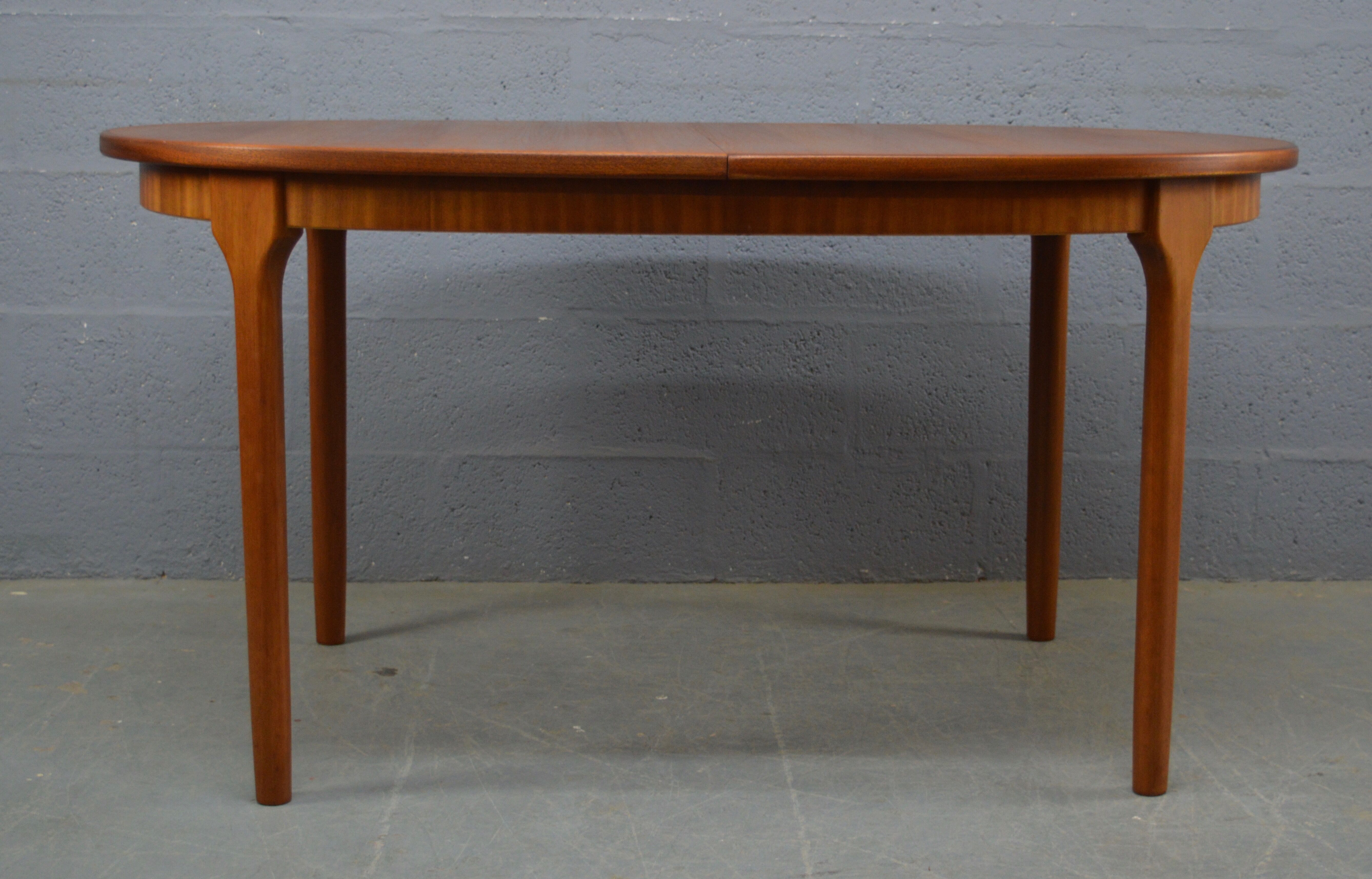 Mid century oval dinning table by Mcintosh