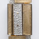 Modern Geometric Murano Glass and Brass Wall Lamp